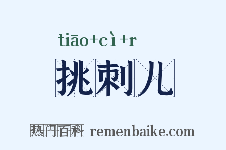 挑刺儿是什么意思的图片